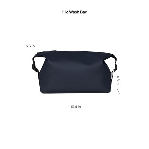 RAINS Weekend Wash Bag – Waterproof Toiletry, Makeup Kit Organizer, 1.2 gal - color: Navy