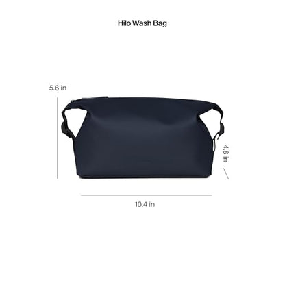 RAINS Weekend Wash Bag – Waterproof Toiletry, Makeup Kit Organizer, 1.2 gal - color: Navy
