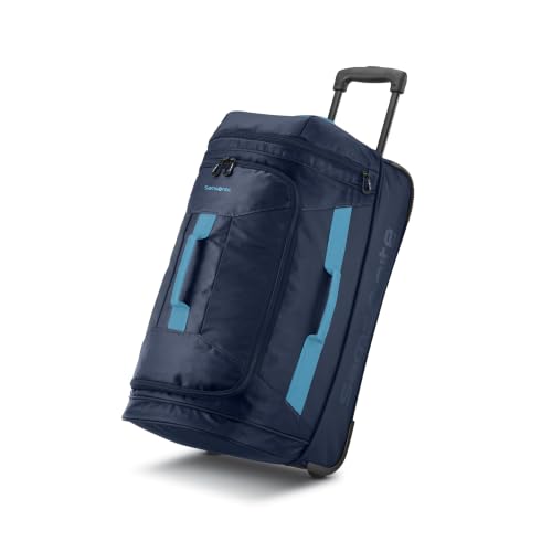 Samsonite Andante 2 Backpack plus Wheeled Duffel Bag – 28-Inch – Travel-Friendly and Lightweight - Navy/Adriatic Sea - color: Navy /Adriatic Sea