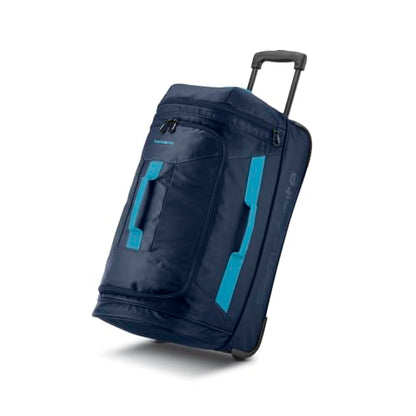 Samsonite Andante 2 Backpack plus Wheeled Duffel Bag – 28-Inch – Travel-Friendly and Lightweight - Navy/Adriatic Sea - color: Navy /Adriatic Sea