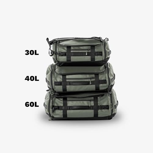 WANDRD CARRYALL 30L Travel Duffel Bag, Wasatch Green, Backpack Straps - color: Wasatch Green, size: 30L