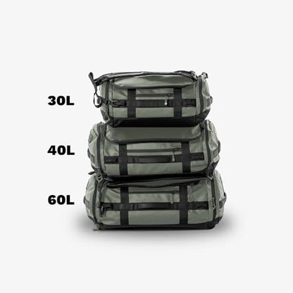 WANDRD CARRYALL 30L Travel Duffel Bag, Wasatch Green, Backpack Straps - color: Wasatch Green, size: 30L
