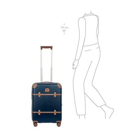 Bellagio 21" Expandable Cabin Trolley, Airline Approved, Spinner - Blue - color: Blue, size: Carry-on expandable