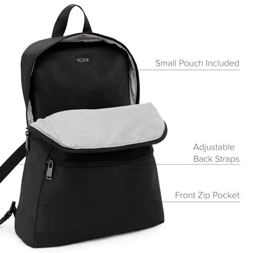 TUMI - Just In Case Foldable Backpack - Lightweight, Compact Travel Backpack - For One Bag Travel - 15.5" X 12.3" X 4.5" - Black with Gunmetal Hardware - color: Black/Gunmetal