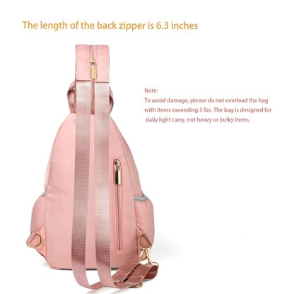 Mini Backpack Small Crossbody Bags Sling Bag for Women Casual Convertible - color: Pink