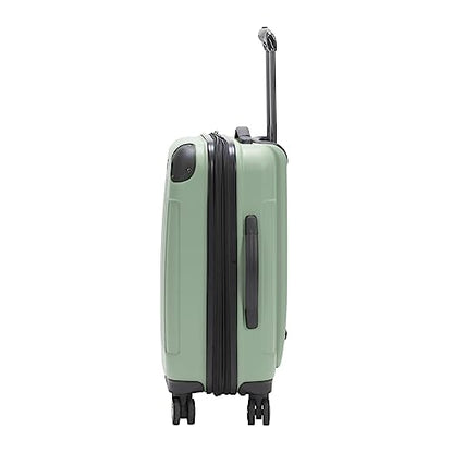 Kenneth Cole REACTION Renegade Luggage Expandable 8-Wheel Spinner Lightweight Hardside Suitcase, Seafoam, 20-Inch Carry On - color: Seafoam, size: 20-Inch Carry On