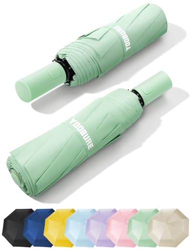 Yoobure Travel Compact Umbrellas for Rain, UV Umbrella for Sun Protection - color: Green-Just 1pc