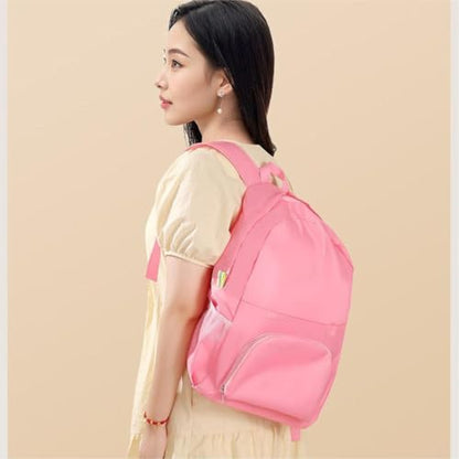 3-In-1 Packable Backpack Tote Bag Foldable Compact Storage Pouch Lightweight Waterproof Bag For Travel Commute Hiking - color: Grey