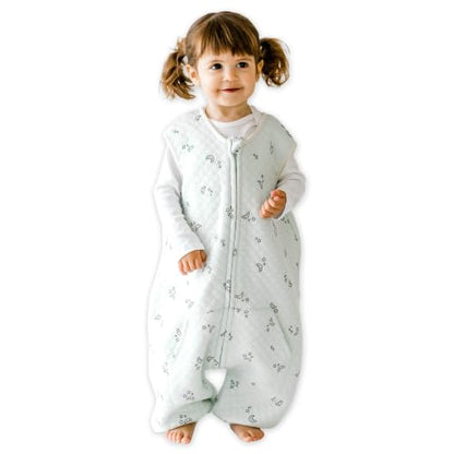 Dreamsuit: Toddler Sleep Sack with Legs, Rayon Made from Bamboo - color: Croissant, size: 2-3T