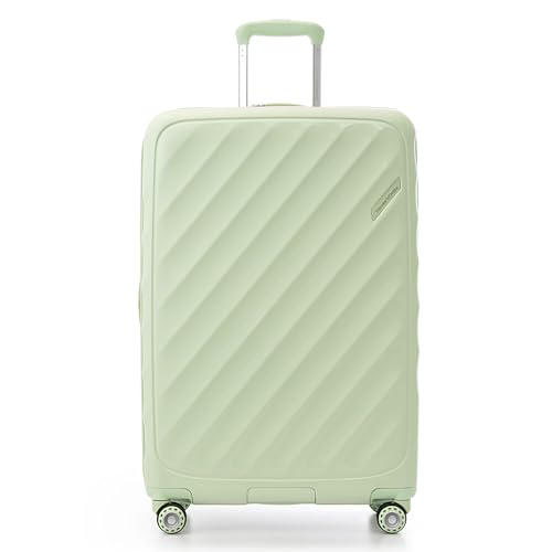 Traveler's Choice Elm Expandable Spinner Luggage Set, Glossy Mint, 29" Checked - color: Glossy Mint, size: 29" Large (1-Piece)