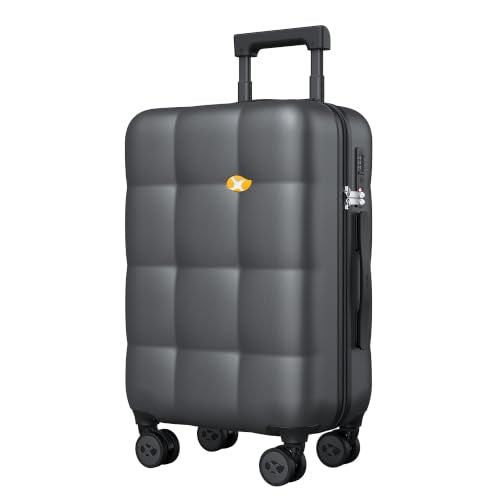 MGB Hardshell Carry On Luggage with Spinner Wheels & Built-in TSA Lock,PC Durable Suitcase Rolling Luggage with Scratch-Resistant Surface, Charcoal Grey - color: Charcoal Grey, size: Carry-On 20 Inch