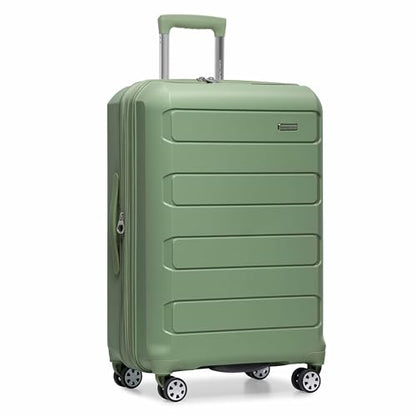 Traveler's Choice Pagosa Hardshell Expandable Luggage with Spinner Wheels, Green, 30-Inch Large - color: Green, size: 30-Inch Large
