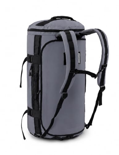 MIER 여행용 캠핑 체육관 스포츠용 대형 더플 백 백팩, 45L/60L/90L - color: 회색., size: 60L