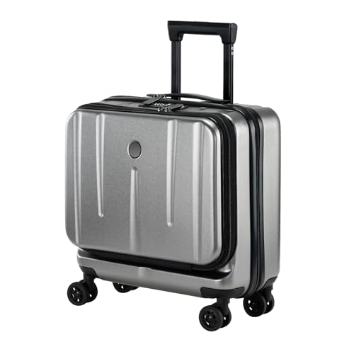 Kaleenie 16" Carry On Briefcase Luggage with 2 Laptop Compartments - color: Gray, size: 16 Inch