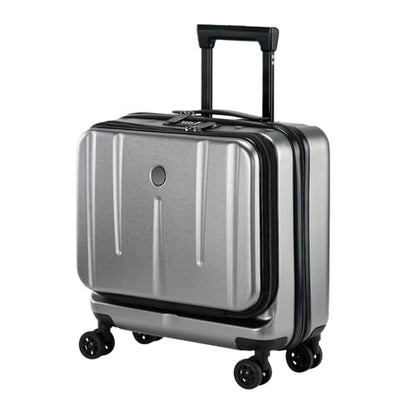 Kaleenie 16" Carry On Briefcase Luggage with 2 Laptop Compartments - color: Gray, size: 16 Inch
