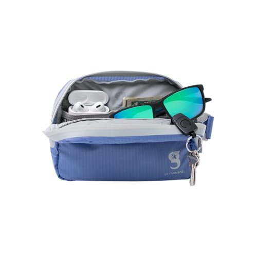 geckobrands Waterproof Belt Bag – Water-Resistant Gear Organizer with Phone Window & Adjustable Strap - color: Periwinkle