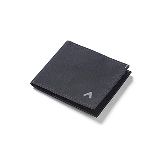 Allett Sport Wallet, RFID Blocking Slim (Nylon, Jet Black) - color: Jet Black