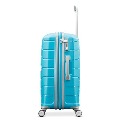 Samsonite Freeform Large Checked Luggage with Dual 360° Spinner Wheels - TSA Lock, Airline-Approved - Lightweight Durable Polypropylene Expandable Hardshell - Ocean Blue - color: Ocean Blue, size: Checked-Large Spinner