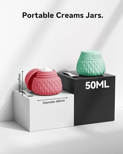 Travel Bottles for Toiletries Silicone Travel Size Containers 3.4oz 1.7oz - color: Sweet Ripple