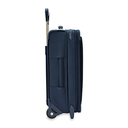 Briggs & Riley Baseline Essential 2-Wheel Softside Carry-On, Navy - color: Navy, size: 22" Carry-On