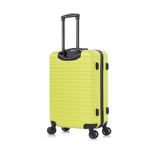 InUSA DEEP Luggage with GEL Handle | Spacious Traveling Suitcases, Travel Suitcase with Dual Spinner Wheels and Studs | 24 Inch Medium Hardside Luggage | Green - color: Green, size: 24 Inch