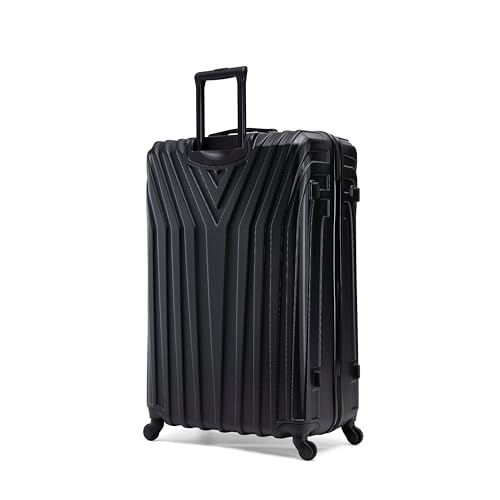 InUSA VASTY Luggage with Spinner Wheels | Durable Lightweight Hardside Suitcase, Travel Bag with Handle and Trolley, 32-Inch Extra-Large Checked Luggage | Black - color: Black, size: 32 Inch