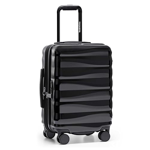 Traveler's Choice Edinburgh II Hardside Spinner Luggage, TSA Lock, Black, 21" Carry-on - color: Black, size: 21" Carry-on