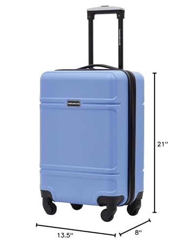 Travelers Club Skyline 22" Carry-On Spinner Luggage, Skyline Blue - color: Skyline Blue