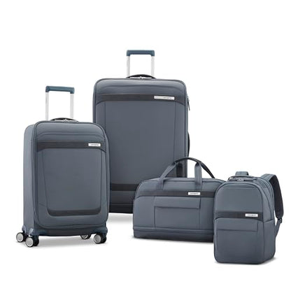 Samsonite Elevation Plus 22-Inch Carry-On - Expandable Softside Spinner Luggage - Slate - color: Slate, size: Expandable Carry-On