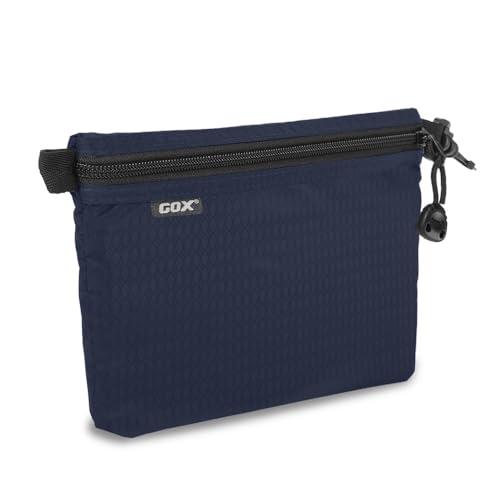Travel Small Toiletry Bag,Storage Pouch Organizers Nylon Pouch, Zipper Bag - color: Navy Blue