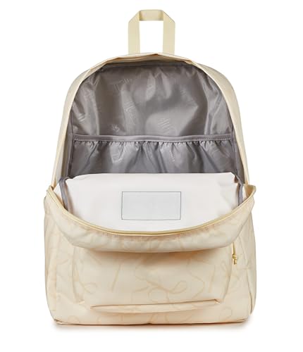 JanSport SuperBreak Plus Backpack - color: Rows of Bows Natural