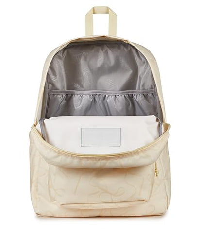 JanSport SuperBreak Plus Backpack - color: Rows of Bows Natural