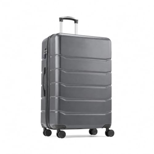 Simple Deluxe 24 Inch Hardside Carry On Luggage with Spinner Wheels - color: Dark Grey, size: 20 inch