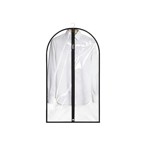 Garment Bags for Hanging Clothes, 45'' Suit Bag Cover for Storage and Travel, Dress Bags for Gowns Long (Clear) - color: Clear, size: 45''- 1 Pack