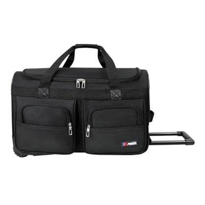 22'' Large Rolling Duffle Bag w/Wheels and Handle - size: 22in