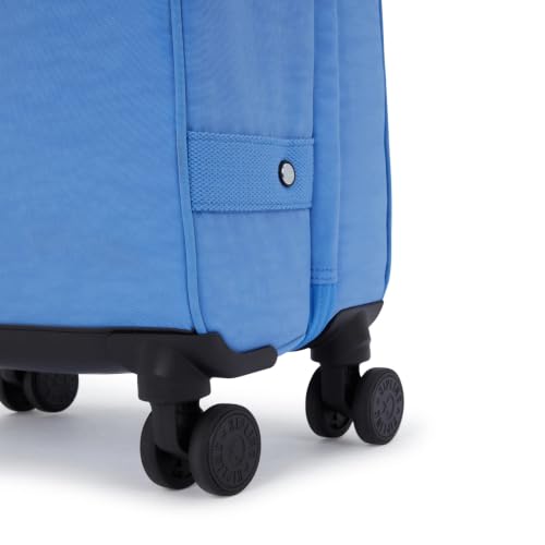 Kipling Women's Spontaneous Small Softside Spinner Wheel Luggage, Integrated TSA Accepted Lock - color: Cocktail Blue