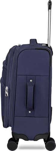 Everest Expandable Softside Spinner - color: Navy, size: 20-Inch Spinner Carry-On