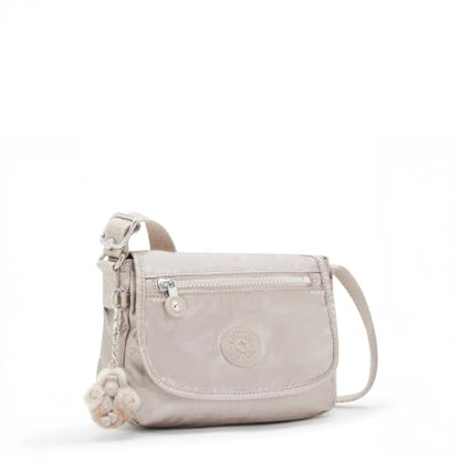 Kipling Sabian Printed Crossbody Mini Bag - color: Metallic Glow, size: 7.75''L x 5.75''H x 3.5''D