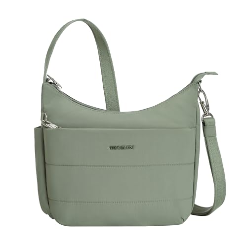 Travelon Anti-theft Roam Medium Crossbody - color: Moss