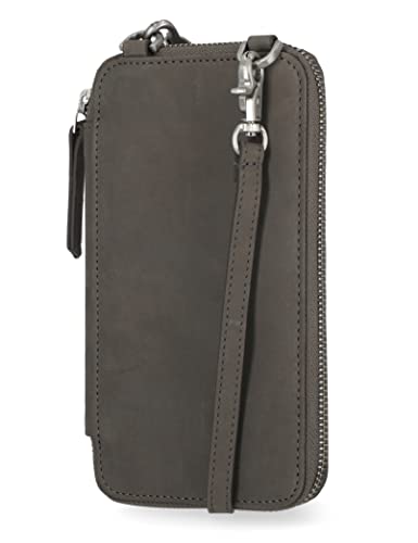 Timberland Women's RFID Leather Phone Crossbody Wallet Bag - color: Castlerock (Nubuck)