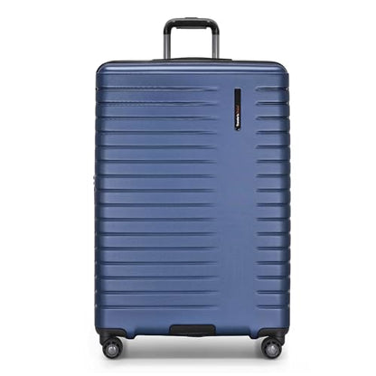 Traveler's Choice Archer Polycarbonate Hardside Spinner Luggage Set,Tie Down Straps, Blue, Checked 29-Inch - color: Blue, size: 1-Piece (Checked 29-Inch)