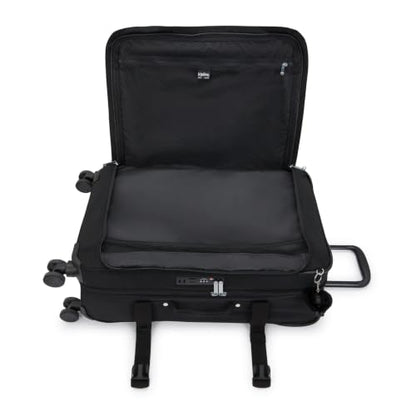 Kipling Spontaneous Softside Spinner Wheel Luggage, Integrated TSA Accepted Lock, Black Noir, Checked-Medium 26,KI6918 - color: Black Noir, size: Medium