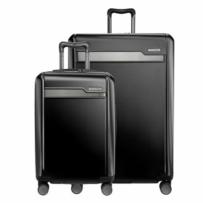 Ricardo Beverly Hills Brentwood Hardside Luggage Collection – Expandable Suitcases with Wheels and TSA Lock, 21" Carry-on & 29" Large Check-in, 2-Piece Set, Onyx - color: Onyx, size: 2-Piece Set (21" Carry-on & 29" Large Check-in)