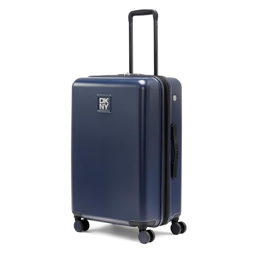 DKNY On the Go 25" Hardshell Lightweight Expandable Checked Luggage with Spinner Wheels,Navy - color: Navy, size: 25" Checked Luggage