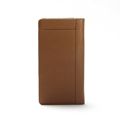 Leatherology Zippered Travel Wallet & Passport Holder - Cognac - color: Cognac