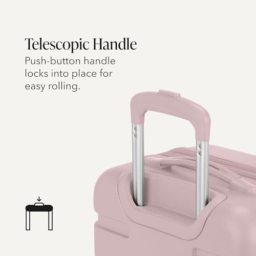 SWISSGEAR Signature Hardside Expandable Carry-On Spinner Luggage, ABS Construction, TSA-Friendly Lock, and Built-In Cupholder, Pink, 19-Inch - color: Pink, size: Carry-On 19-Inch