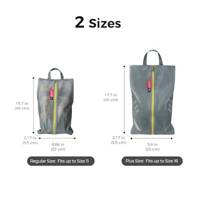 pack all Shoe Bag for Travel, Water-Resistant Shoe Pouch for Sports - color: Grey, style: 1 Pack