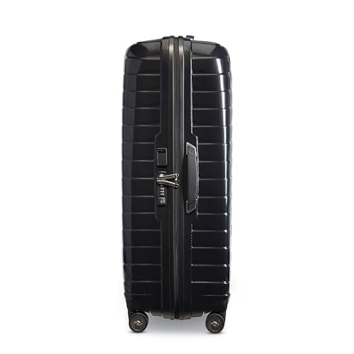 Samsonite Proxis X-Large Hardside Luggage with Dual Spinner Wheels - Innovative Roxkin™ Lightweight Shell With Ultimate Durability- Includes TSA Lock, Ergonomic Telescoping Handle - Black - color: Black, size: X Large Spinner