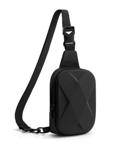 OSOCE Sling Bag for Men, Crossbody Bag EVA, Anti-Theft, Water-Resistant - size: Medium