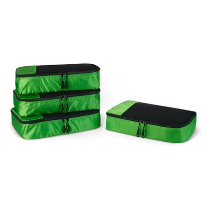 Amazon Basics 4피스 포장 여행 정리함 큐브 세트 - 미디엄, 그린 - color: 초록색., size: 중형